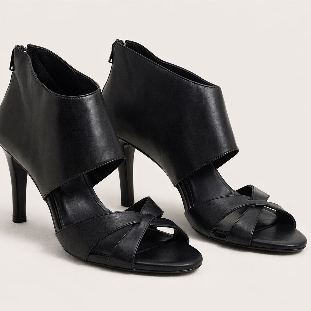 Cole Haan Black Strappy Heels 10B
